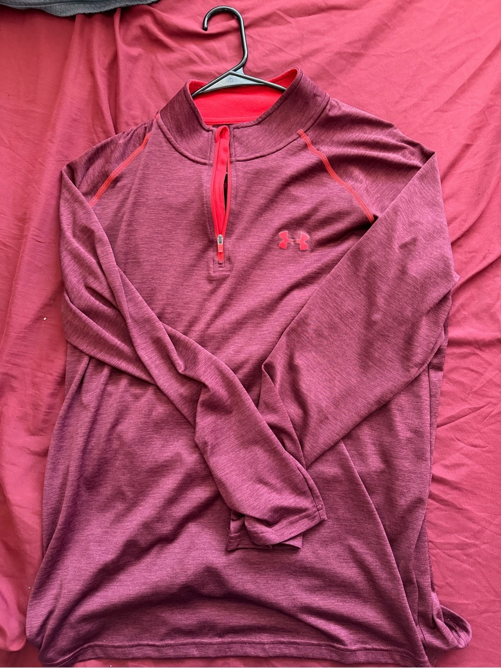 Men’s Under Armour Maroon Quarter-Zip Performance Pullover